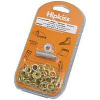 HIPKISS Ösen-Set mit Schlagwerkzeug Ms Auge 5,0mm 50St. SB-Pack