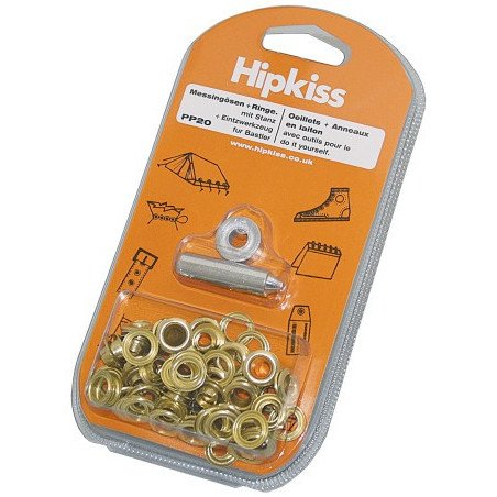 HIPKISS Ösen-Set mit Schlagwerkzeug Ms Auge 5,0mm 50St. SB-Pack