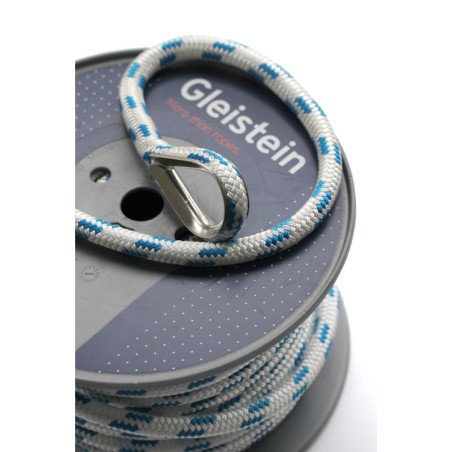 GLEISTEIN Ankerleine PES mit Blei-Einlage 35m 10mm inkl. Kausche A4