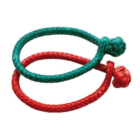 GLEISTEIN Soft-Schäkel GeoLink Dyneema 4mm grau Paar