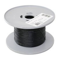 GLEISTEIN Takelgarn, gewachst, geflochten 1mm schwarz 500m