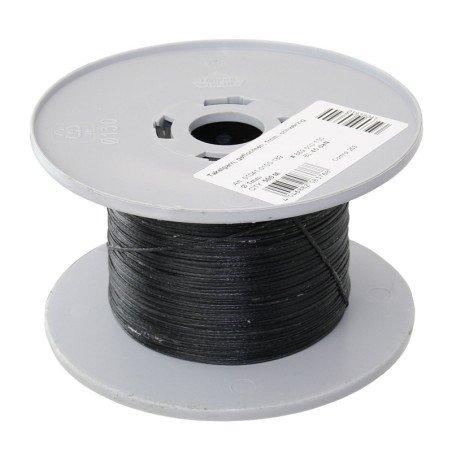 GLEISTEIN Takelgarn, gewachst, geflochten 1mm schwarz 500m