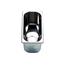 Waschbecken Edelstahl eckig 30x33x20cm