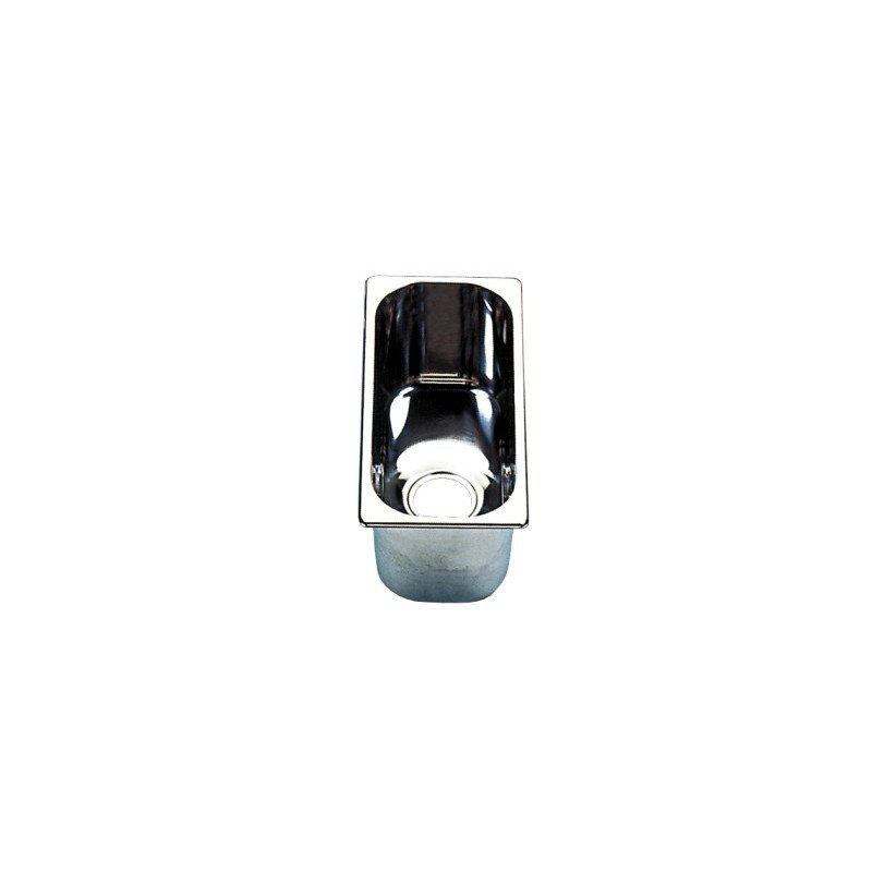 Waschbecken Edelstahl eckig 30x33x20cm