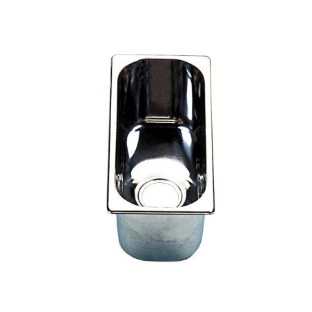 Waschbecken Edelstahl eckig 30x33x20cm