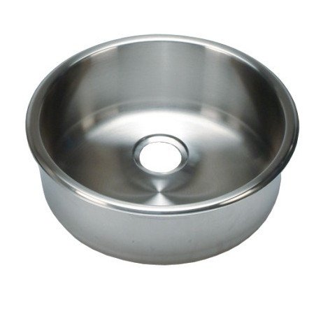 BARKA Waschbecken zylindrisch Edelstahl satin 300x125mm