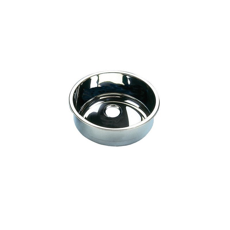 BARKA Waschbecken zylindrisch Edelstahl poliert 260x180mm