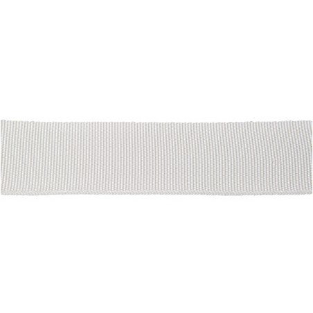 Gurtband, leichte Leinwandbindung PES 10mm weiß 100m