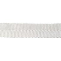 Gurtband, schwere Köperbindung PES 12mm weiß 100m