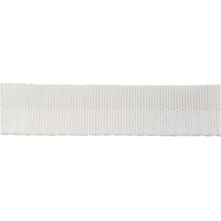 Gurtband, schwere Köperbindung PES 25mm weiß 100m