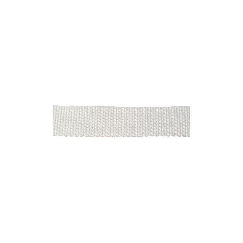 Gurtband, schwere Leinwandbindung PES 30mm weiß 100m