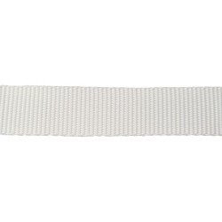 Gurtband, schwere Leinwandbindung PES 40mm weiß 100m