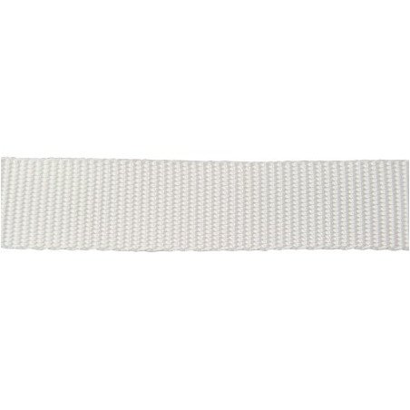 Gurtband, schwere Leinwandbindung PES 40mm weiß 100m
