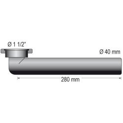 BARKA Rohrwinkel mit Gewinde 1-1/2' für Schlauch 40mm