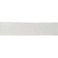 Gurtband, schwere Leinwandbindung PES 50mm weiß 100m