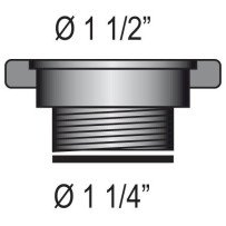 BARKA Reduzierstück von Gewinde 1-1/2' auf 1-1/4'