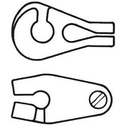 ALLEN Stagreiter Nylon für Drahtseil 4mm 5St. SB-Pack
