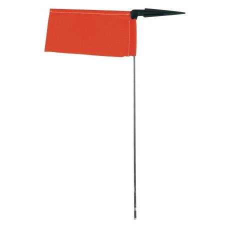 ALLEN Windanzeiger ohne Seitenhalter, Tuch 110x120mm rot