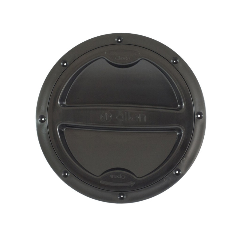 ALLEN Inspektionsdeckel mit Schraubverschl. PP 100mm schwarz