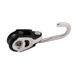ALLEN Einfachblock kugell. 20mm, Seil 6mm, Haken