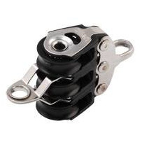 ALLEN Dreifachblock kugell. 20mm, Seil 6mm, Auge, U-Bügel