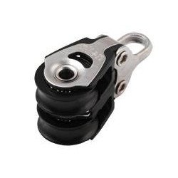 ALLEN Doppelblock kugell. 30mm, Seil 8mm, Auge, U-Bügel