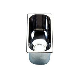 BARKA Spülbecken rechteckig Edelstahl poliert 300x240x150mm