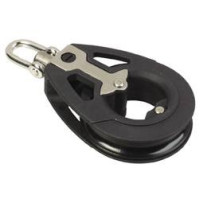 ALLEN Einfachblock kugell. 60mm, Seil 10mm, Wirbelschäkel