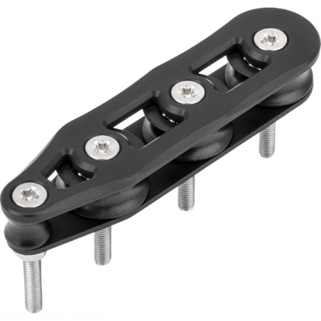 ALLEN Decksorganiser kugell. 30mm, Seil 8mm, 3 Rollen