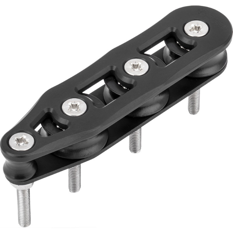 ALLEN Decksorganiser kugell. 40mm, Seil 16mm, 3 Rollen