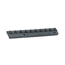ALLEN Hakenschiene gewölbt Alu 125mm mit 10 Haken