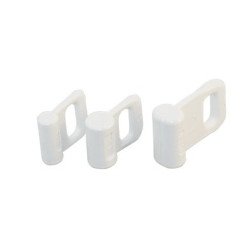 ALLEN Mastrutscher mit Rundprofil Nylon 14mm weiß 2St. SB-Pack