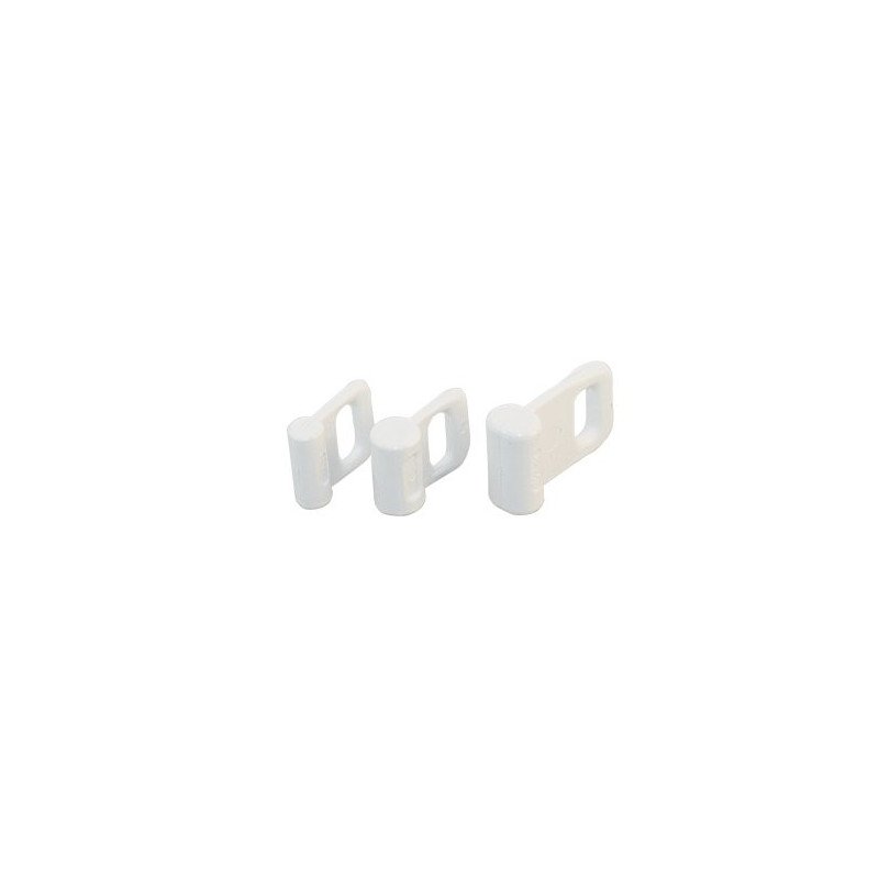 ALLEN Mastrutscher mit Rundprofil Nylon 14mm weiß 2St. SB-Pack