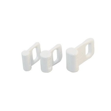 ALLEN Mastrutscher mit Rundprofil Nylon 14mm weiß 2St. SB-Pack