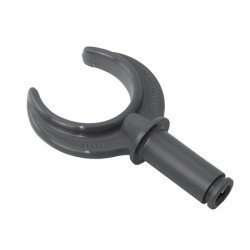 ALLEN Rudergabel Nylon für Riemenruder 38mm, Pin 19x46mm, schwarz