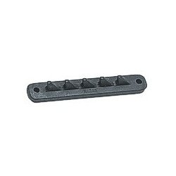 ALLEN Hakenschiene gewölbt Alu 85mm mit 5 Haken