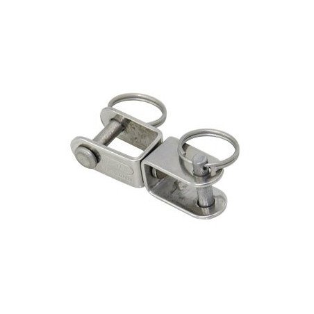 ALLEN Wirbelschäkel Gabel-Gabel mit Steckbolzen A4 5x49mm SB-Pack
