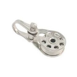 ALLEN Einfachblock kugell. 25mm, Drahtseil 2-7mm, Schäkel