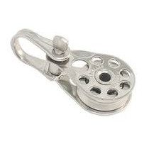 ALLEN Einfachblock kugell. 25mm, Drahtseil 2-7mm, Schäkel