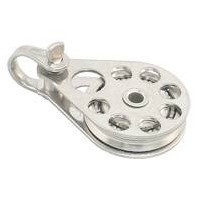 ALLEN Einfachblock kugell. 38mm, Drahtseil 2-6mm, Schäkel