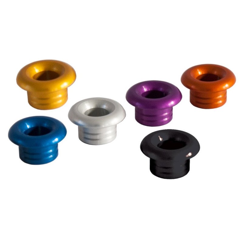 ALLEN Decksdurchführung, rund Alu Auge 8mm schwarz