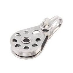 ALLEN Einfachblock kugell. 25mm, Drahtseil 2-5mm, Schäkel