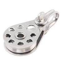 ALLEN Einfachblock kugell. 25mm, Drahtseil 2-5mm, Schäkel