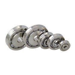 ALLEN Rolle kugell. Edelstahl 16x5mm, Bohrung 3,2mm