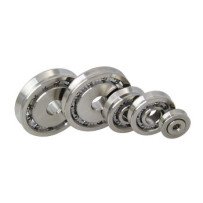 ALLEN Rolle kugell. Edelstahl 16x5mm, Bohrung 3,2mm