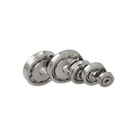 ALLEN Rolle kugell. Edelstahl 16x5mm, Bohrung 3,2mm