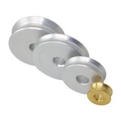 ALLEN Rolle gleitl. Messing 16x6mm, Bohrung 6,3mm