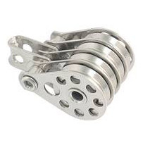 ALLEN Vierfachblock kugell. 25mm, Drahtseil 2-5mm, Auge