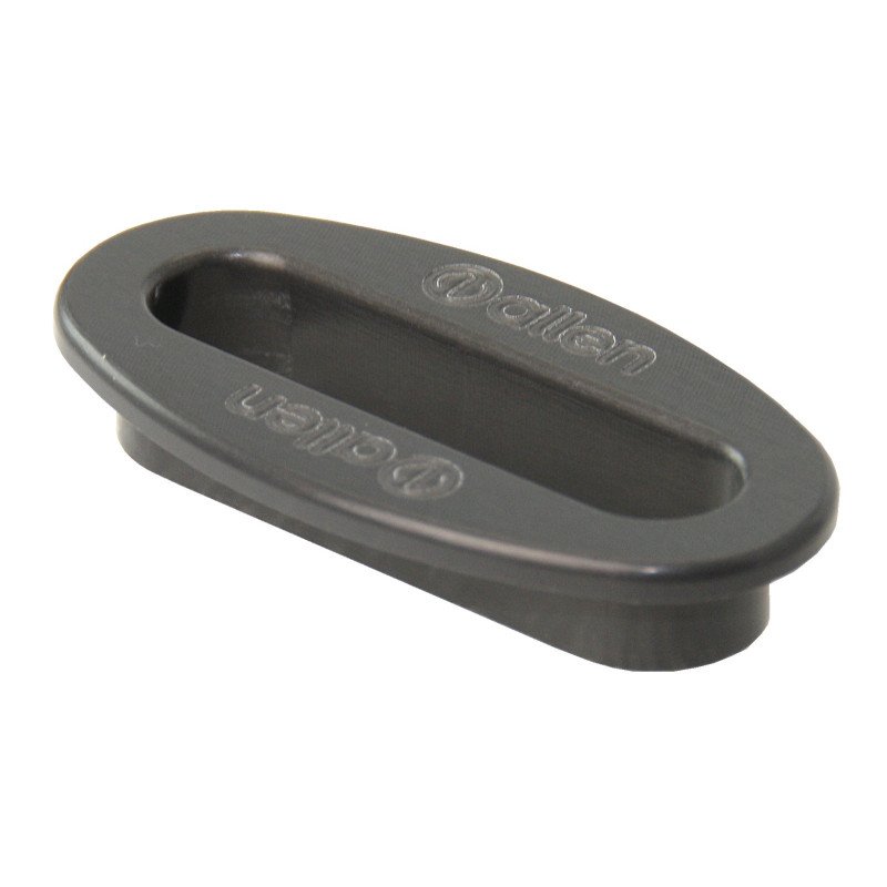 ALLEN Decksdurchführung, oval Alu Auge 56x16mm schwarz