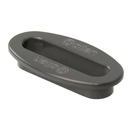 ALLEN Decksdurchführung, oval Alu Auge 56x16mm schwarz